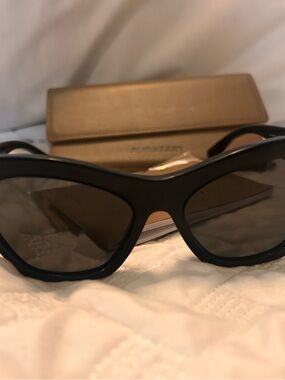 Burberry Black Oversized Cat-Eye Sunglasses
